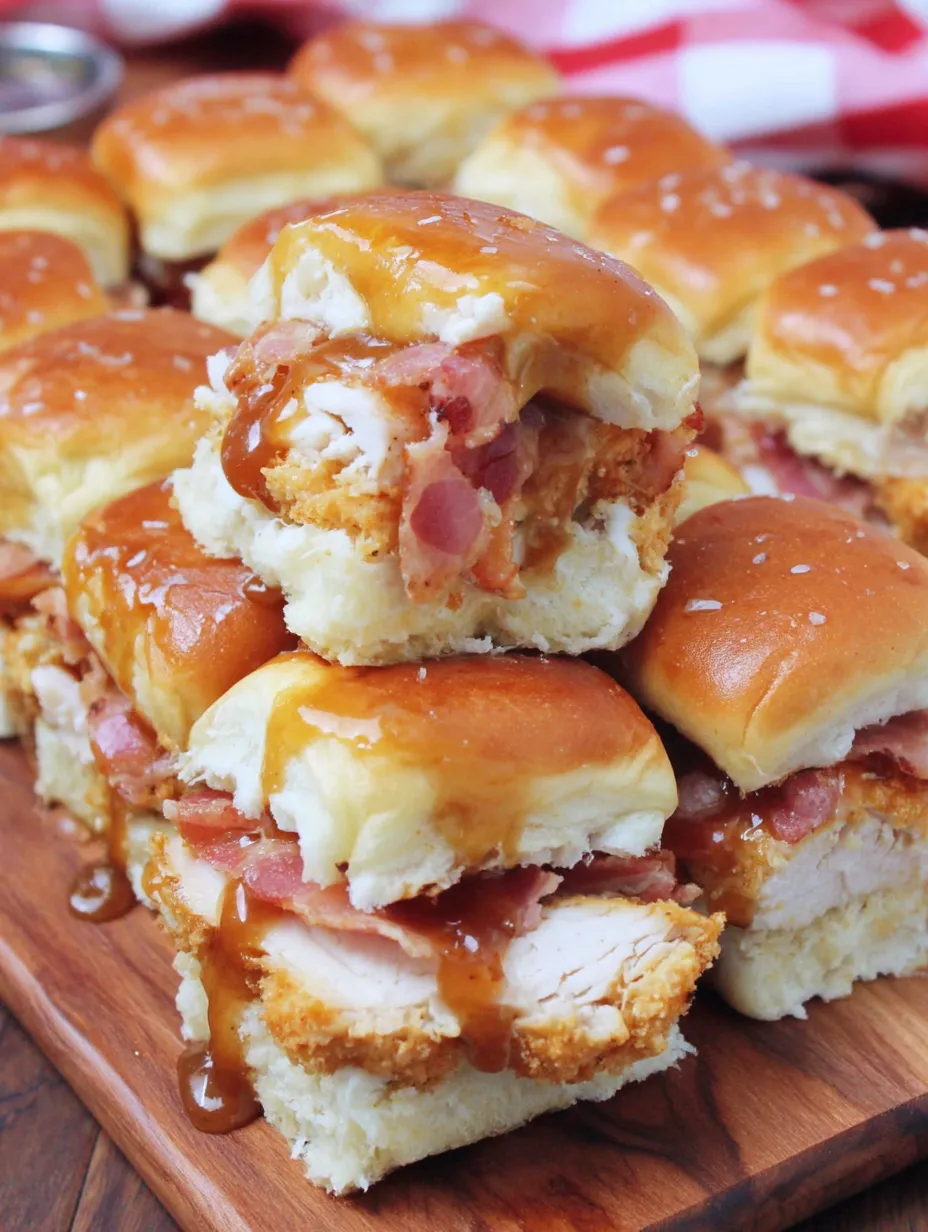 Maple Chicken and Bacon Sliders