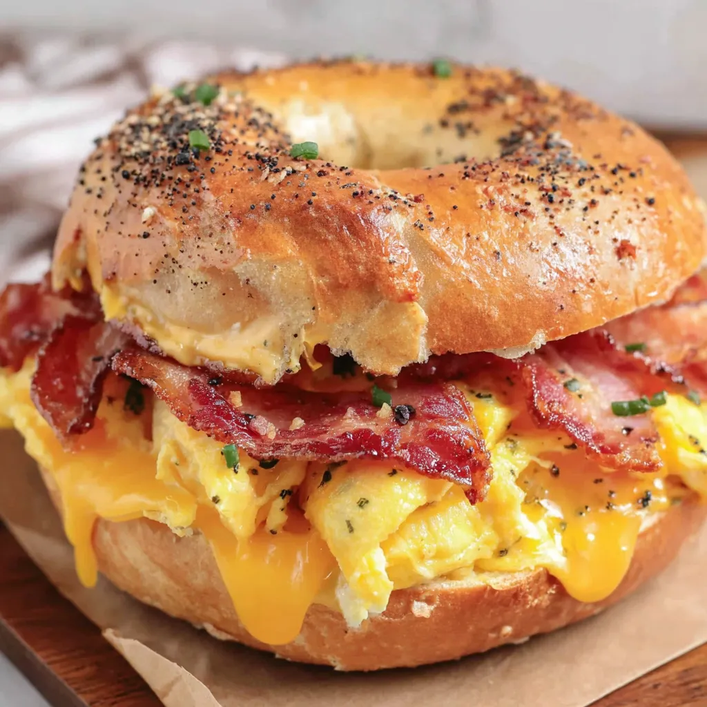 Breakfast Bagel Sandwich