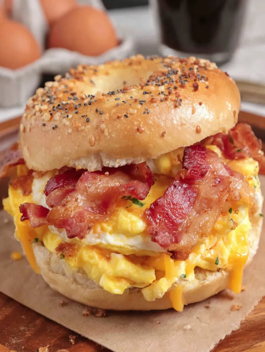 Breakfast Bagel Sandwich