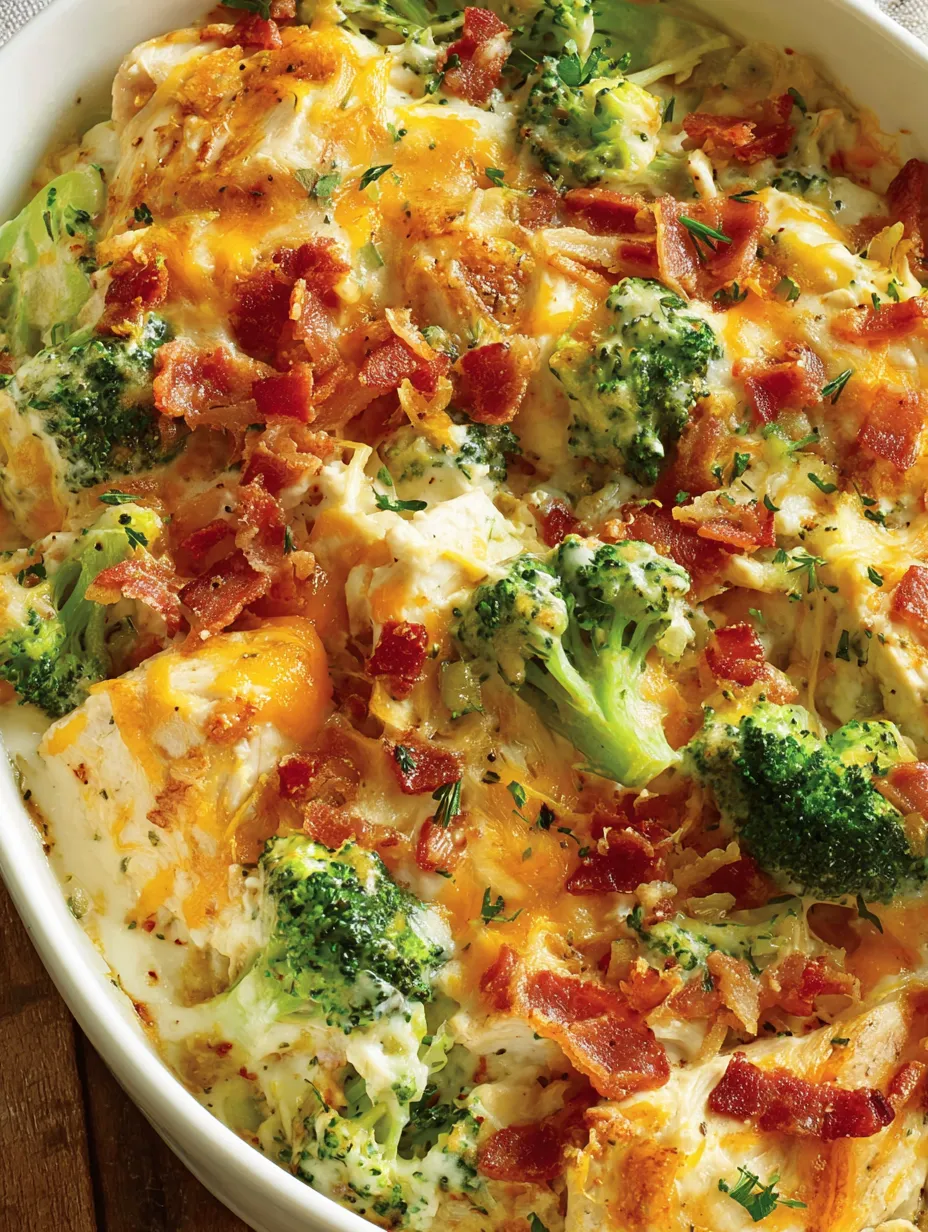 Chicken Bacon Ranch Casserole