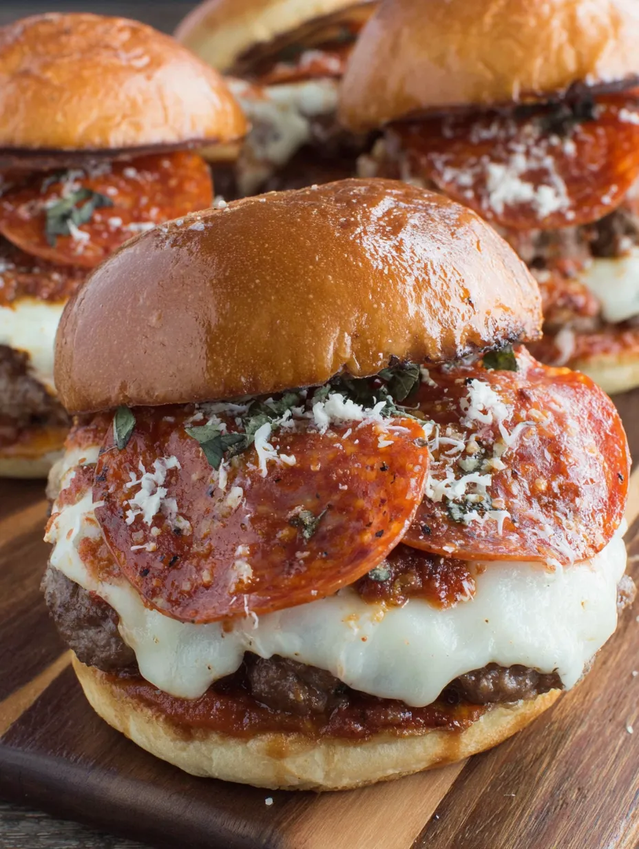 Pepperoni Pizza Burger