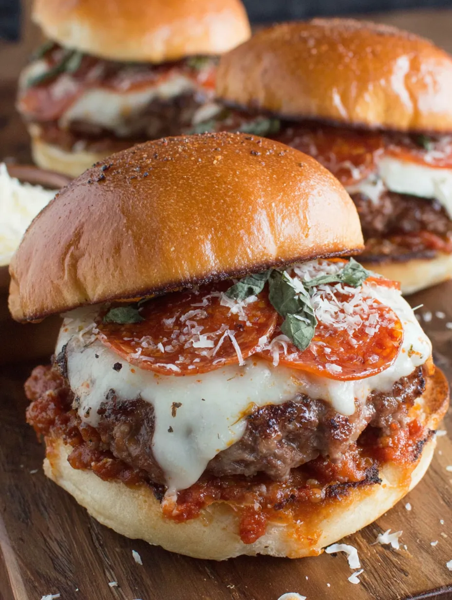 Pepperoni Pizza Burger
