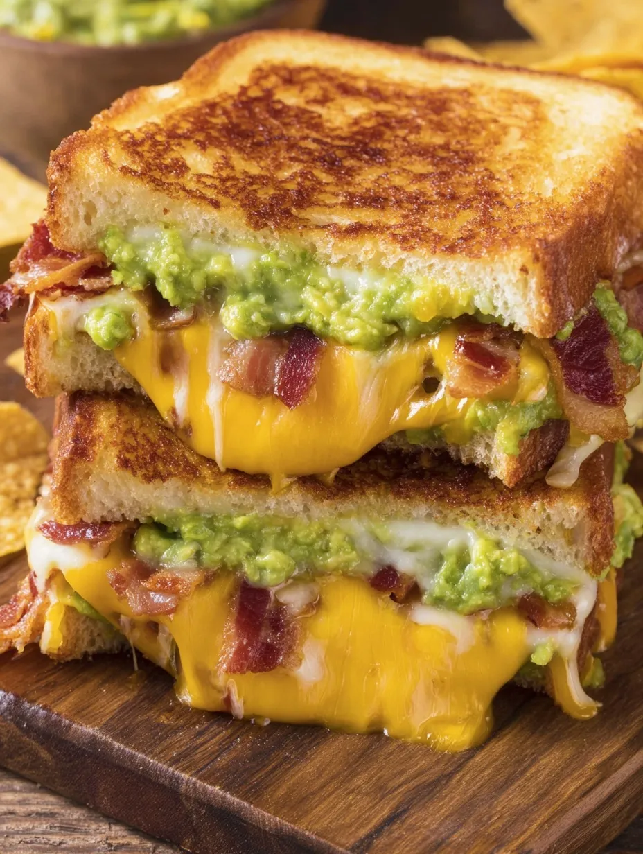 Bacon Guacamole Grilled Cheese