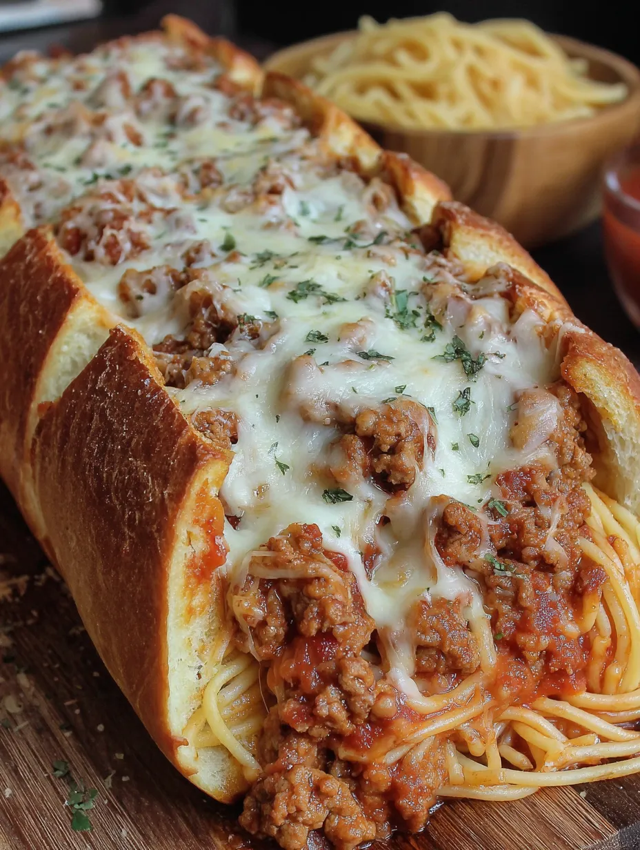 Cheesy Stuffed Italian Bread Boat