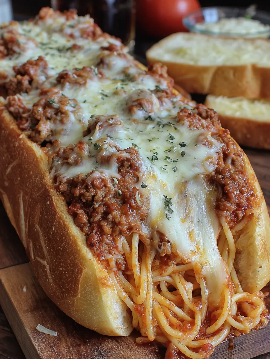 Cheesy Stuffed Italian Bread Boat