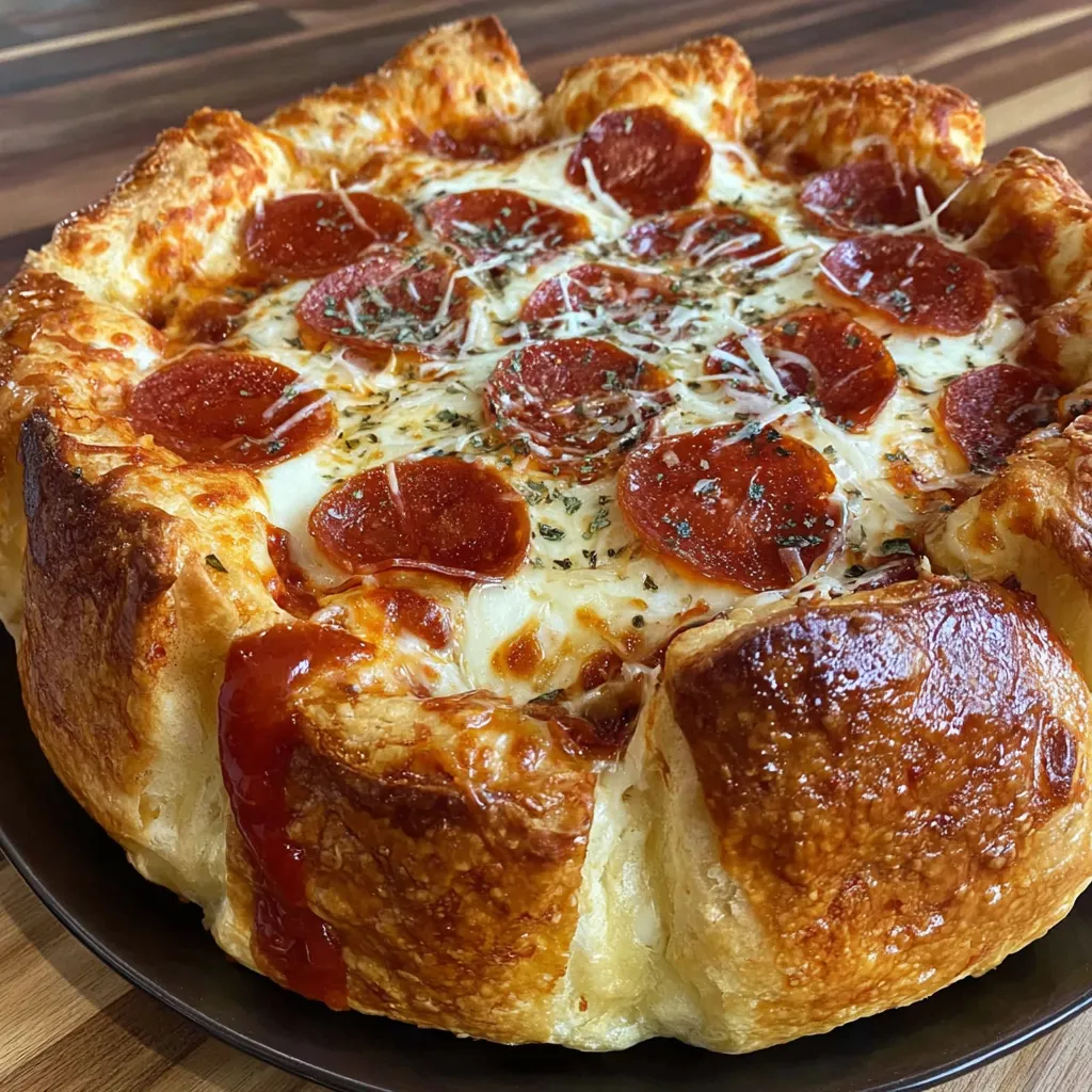 Stuffed Crust Pepperoni Pizza