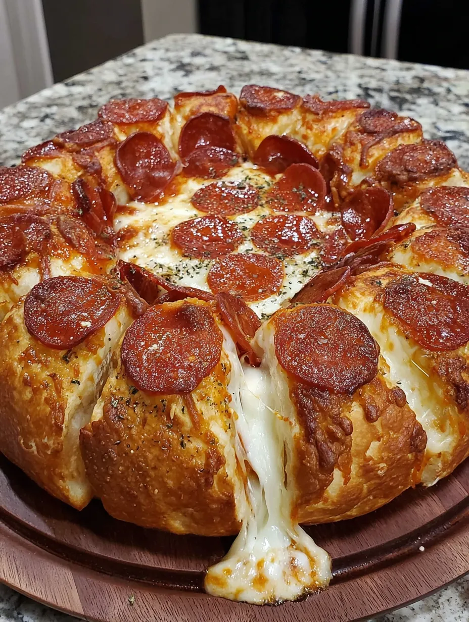 Stuffed Crust Pepperoni Pizza