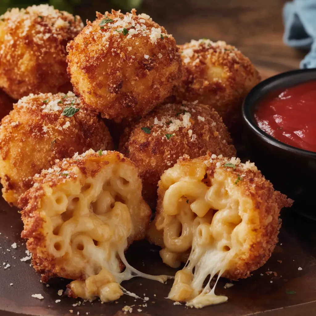 Crispy Fried Mac and Cheese Balls