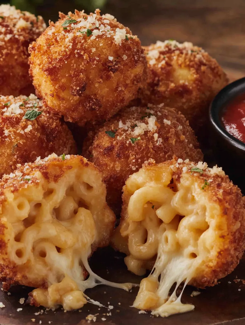 Crispy Fried Mac and Cheese Balls