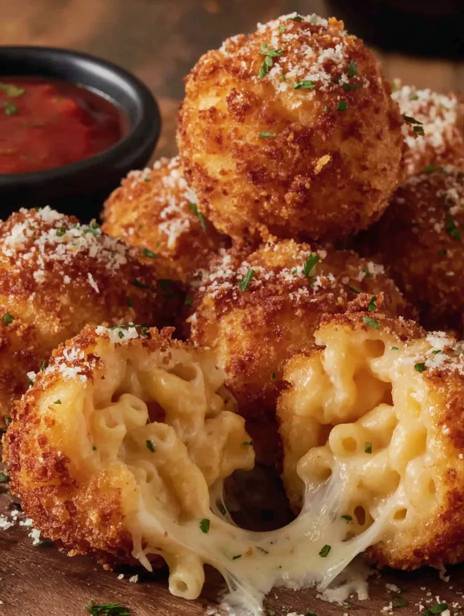 Crispy Fried Mac and Cheese Balls