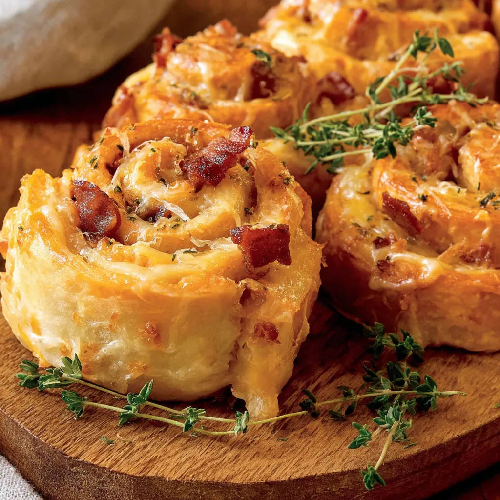 Baked Turkey and Cheese Rolls