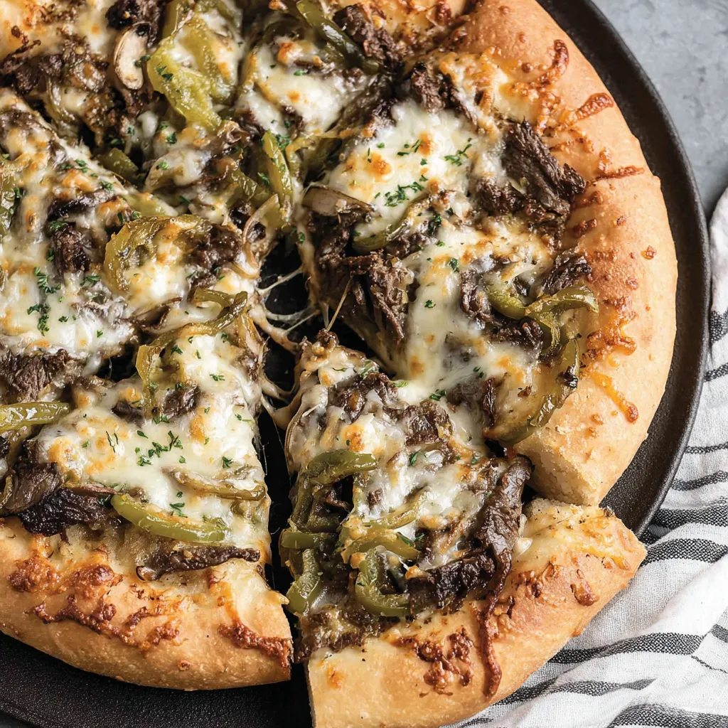 Philly Cheese Steak Pizza