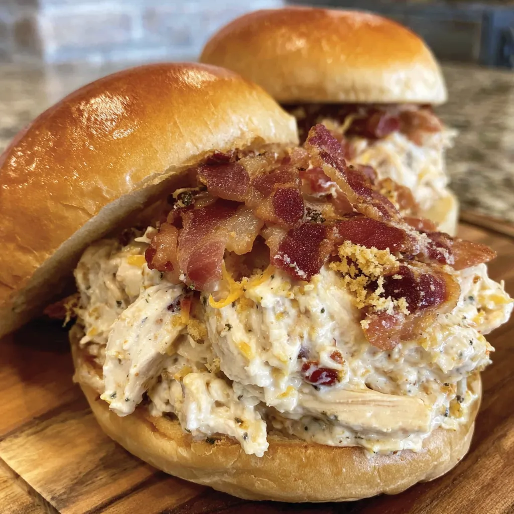 Crockpot Marry Me Chicken Sandwiches