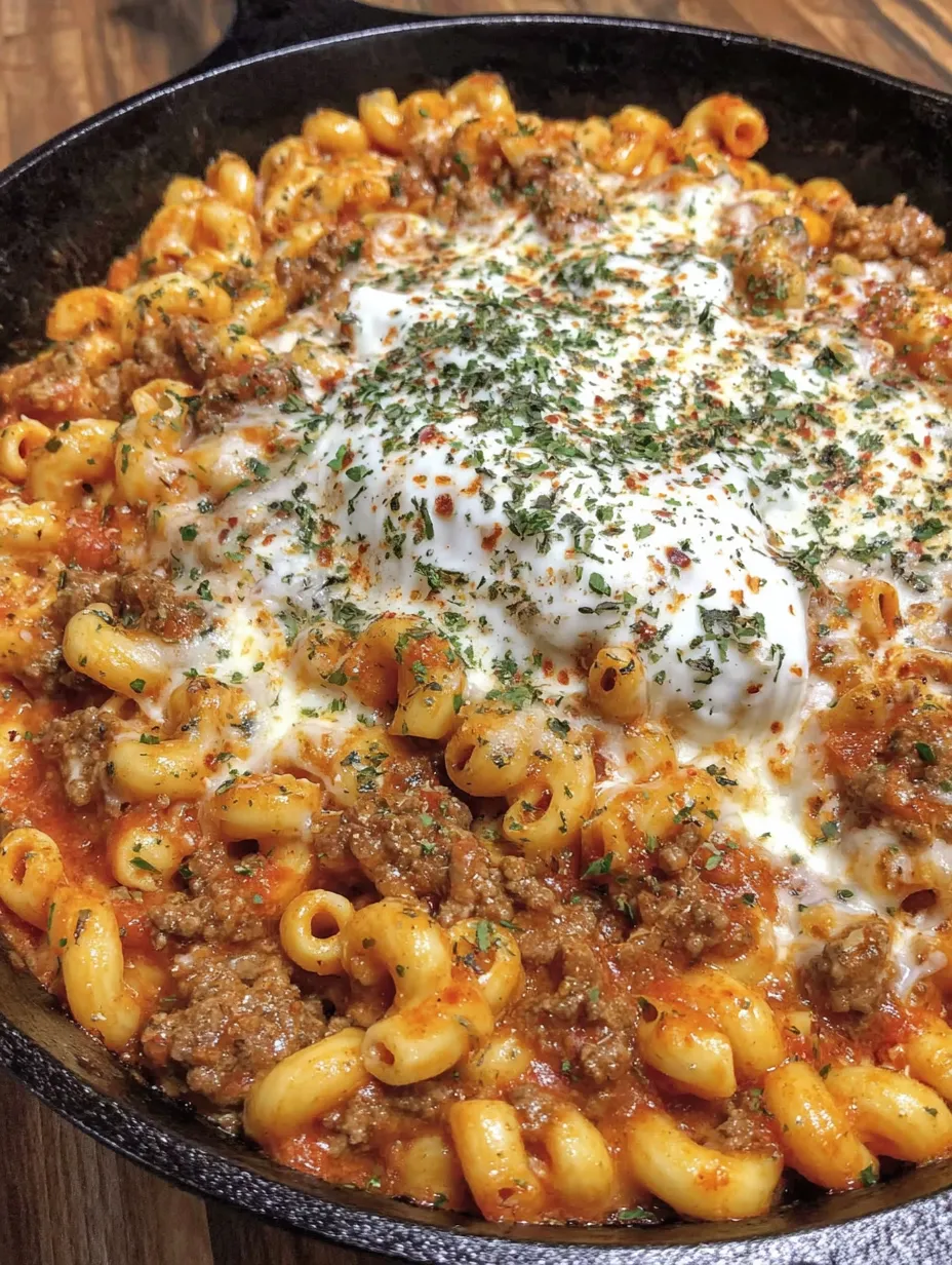 Homemade Lasagna Hamburger Helper