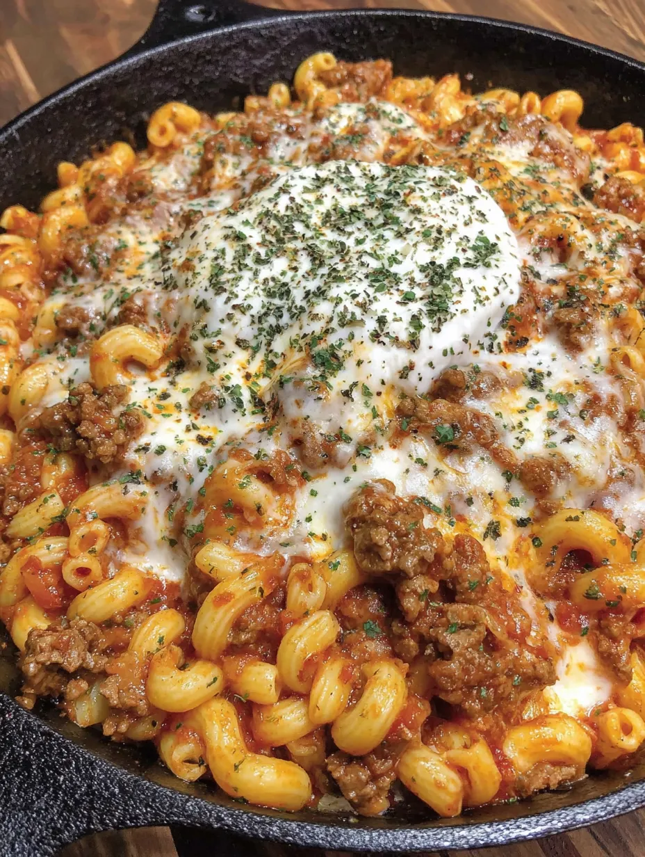 Homemade Lasagna Hamburger Helper