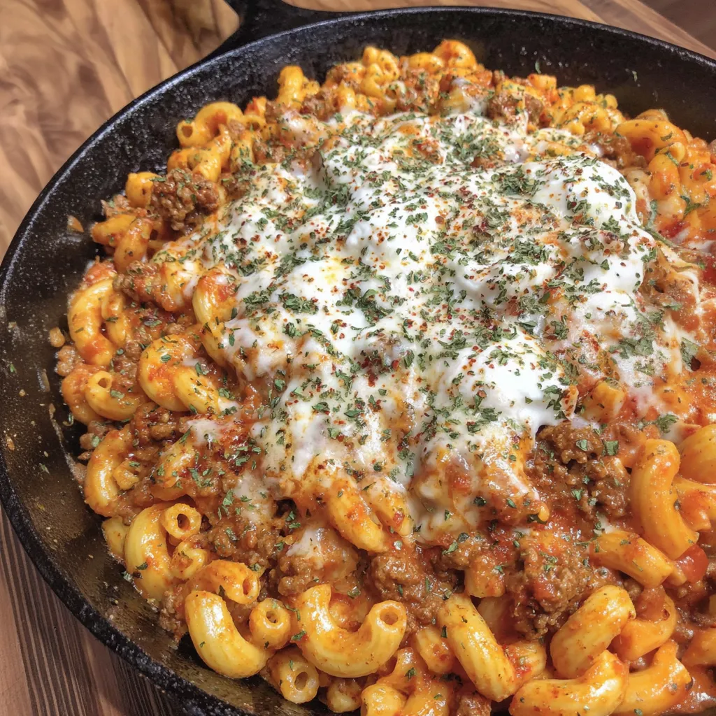 Homemade Lasagna Hamburger Helper