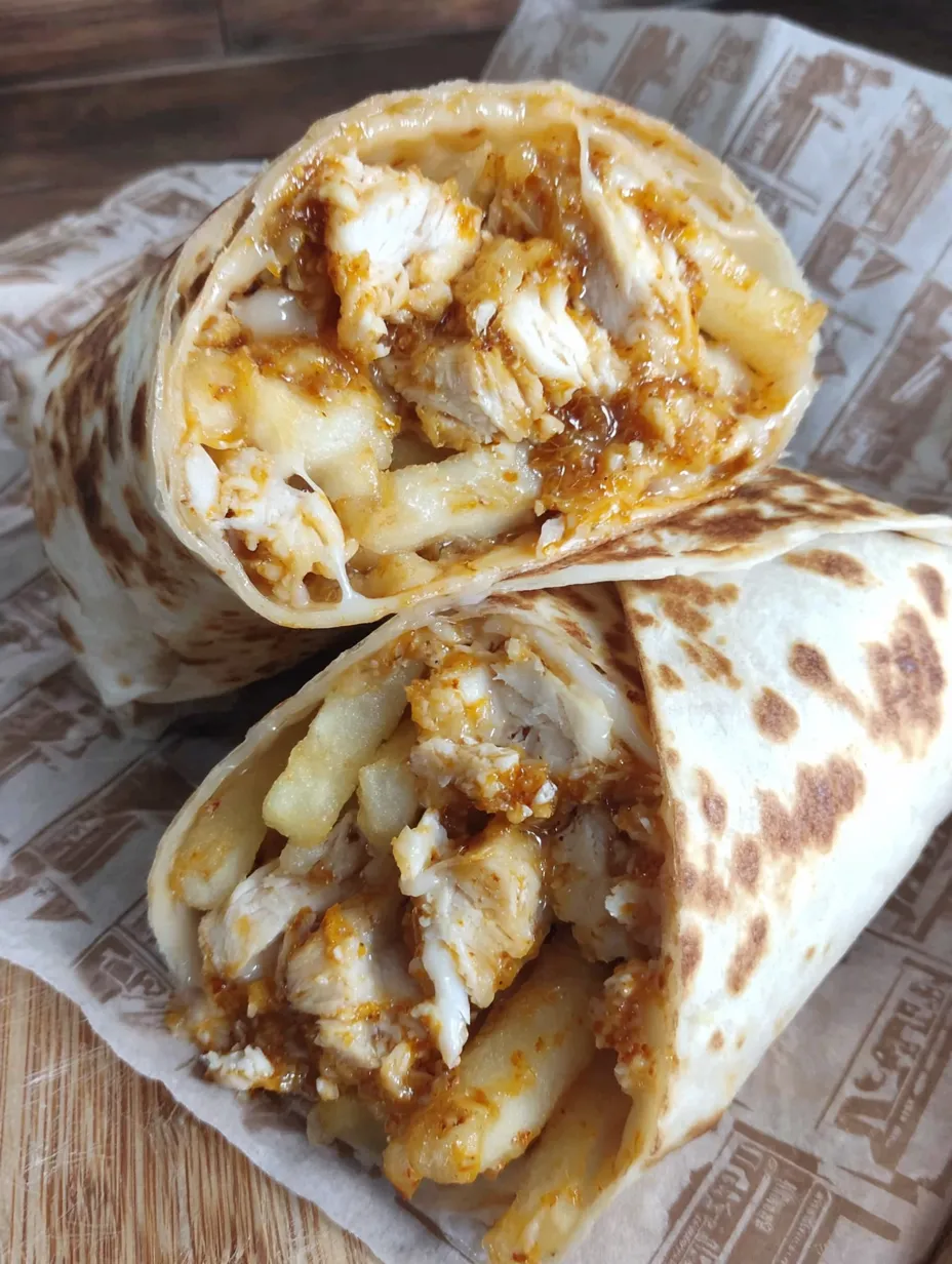 Parmesan Garlic Chicken Burritos