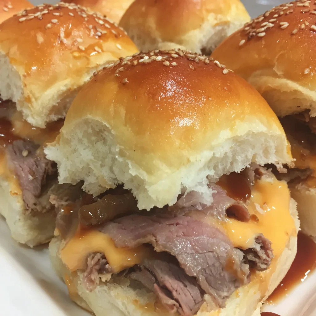 Beef and Cheddar Sliders