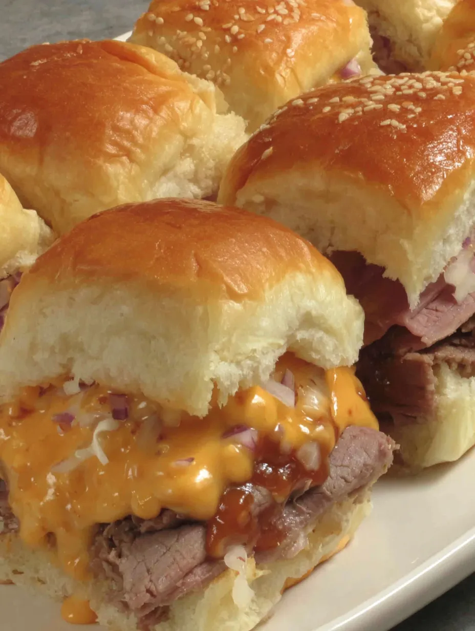 Beef and Cheddar Sliders