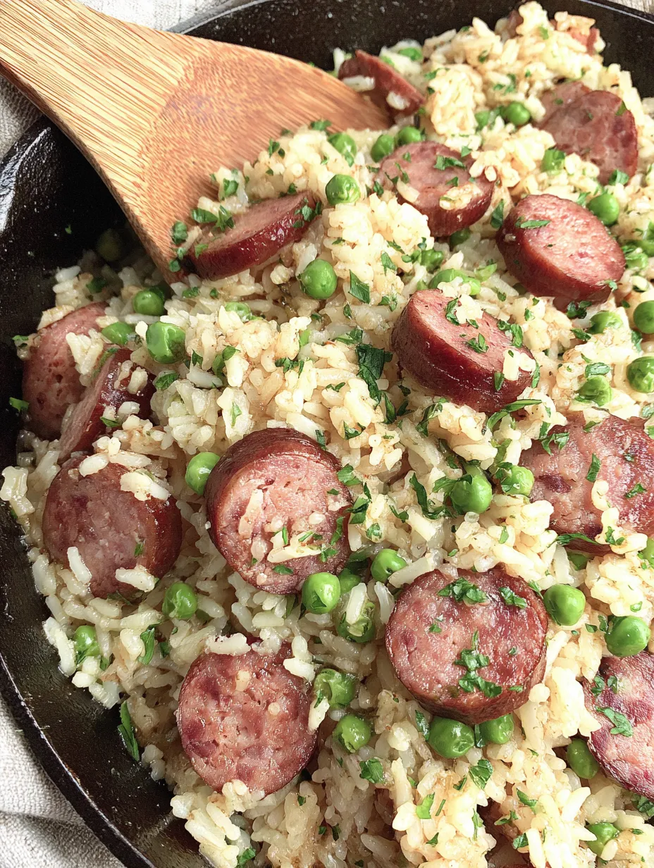 Kielbasa and Rice Skillet