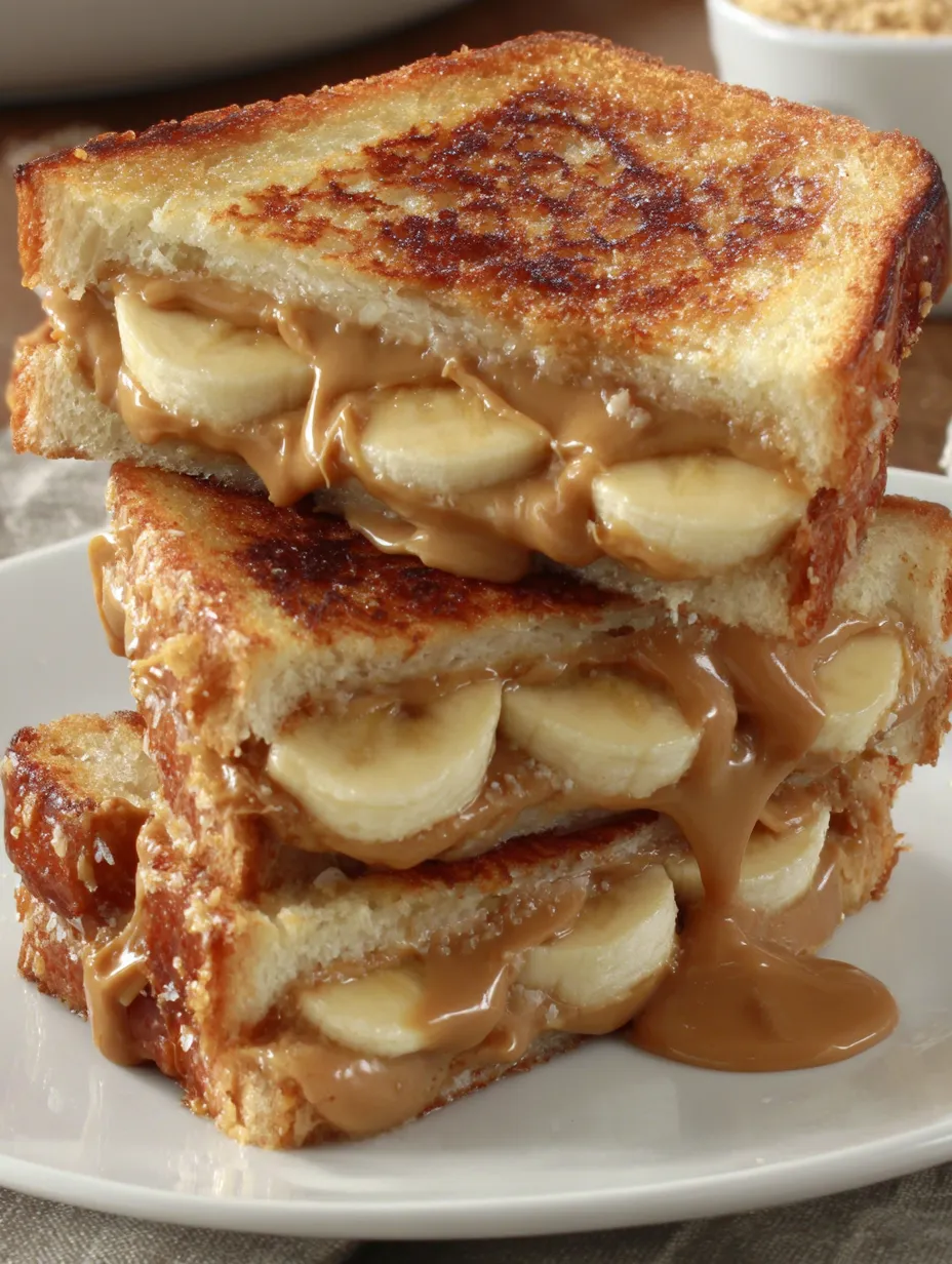 Grilled Peanut Butter Banana Sandwich