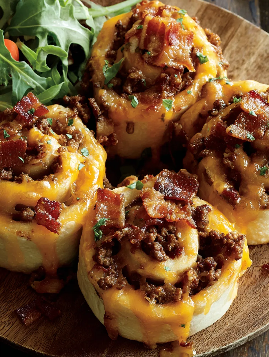Bacon Cheeseburger Rolls