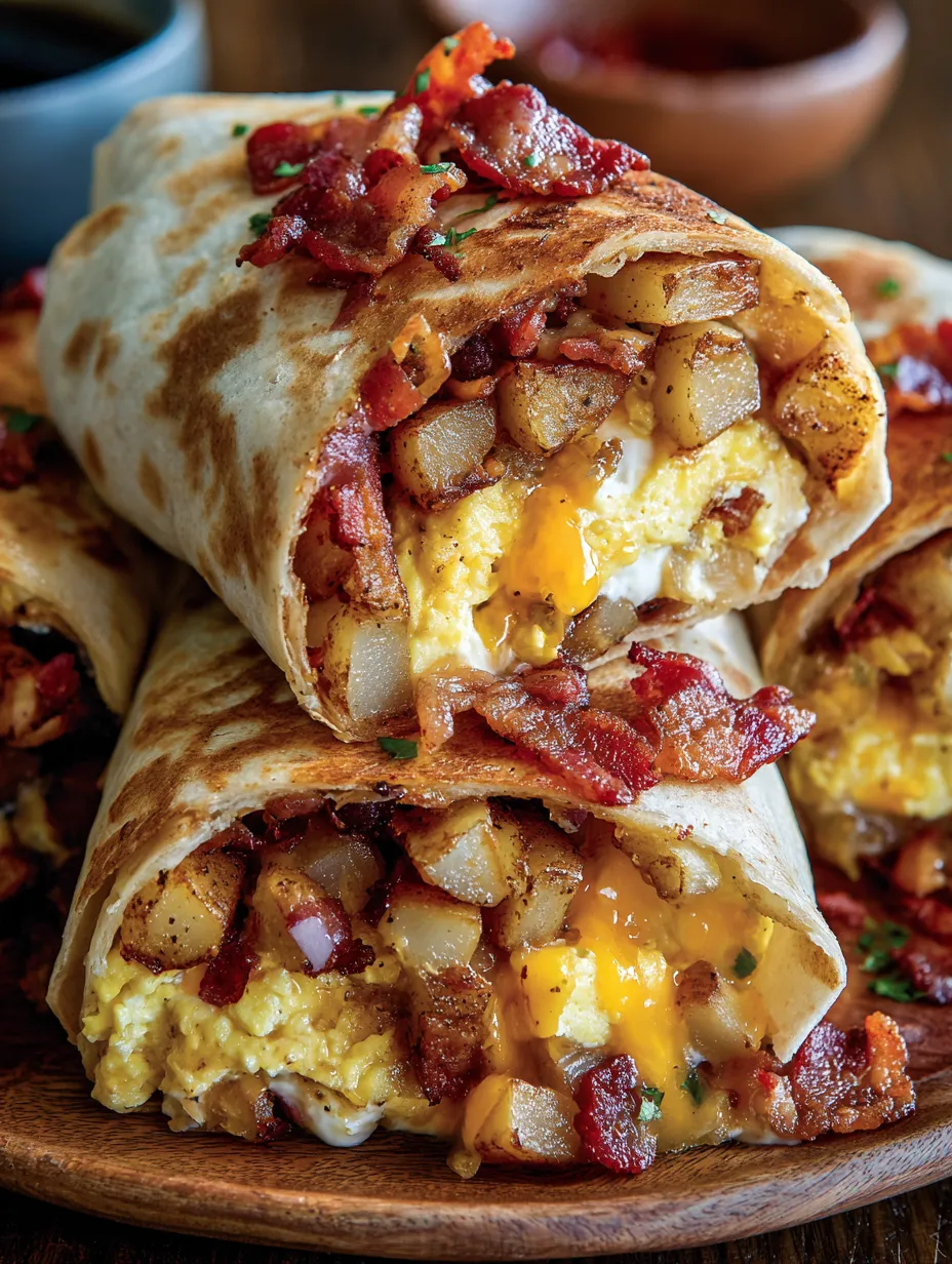 Bacon Egg and Cheese Breakfast Burrito
