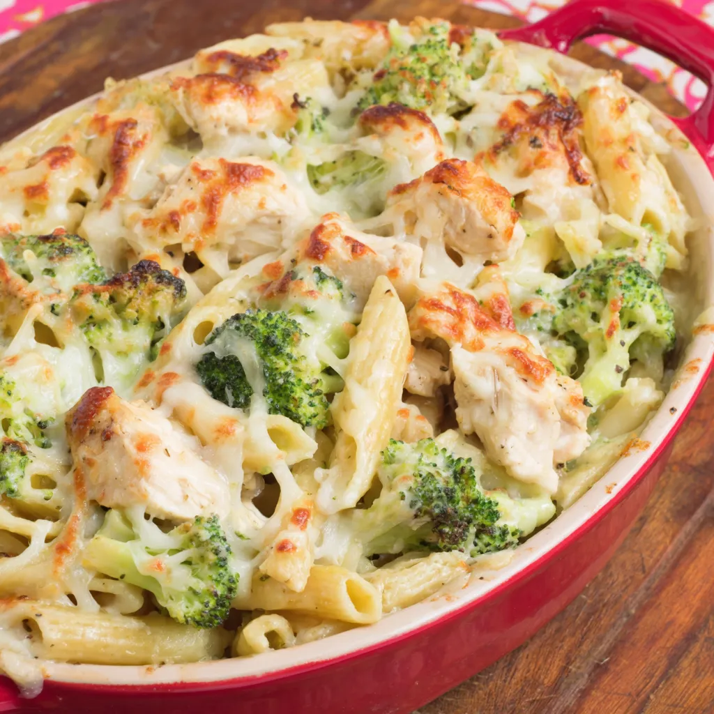 Cheesy Chicken and Broccoli Pasta Bake