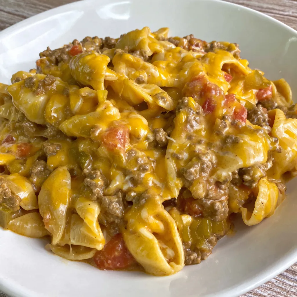One Pot Cheesy Taco Mac