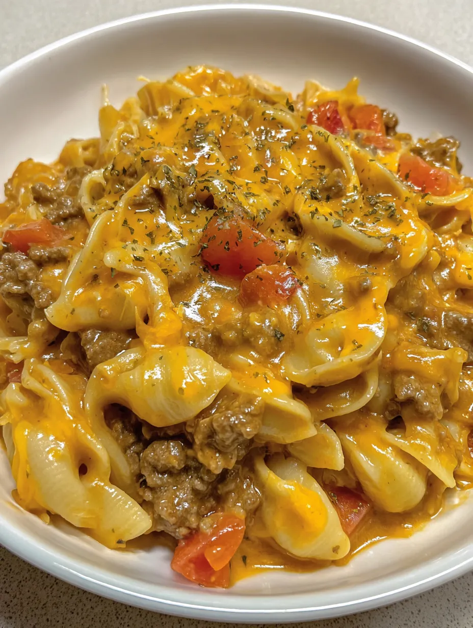One Pot Cheesy Taco Mac