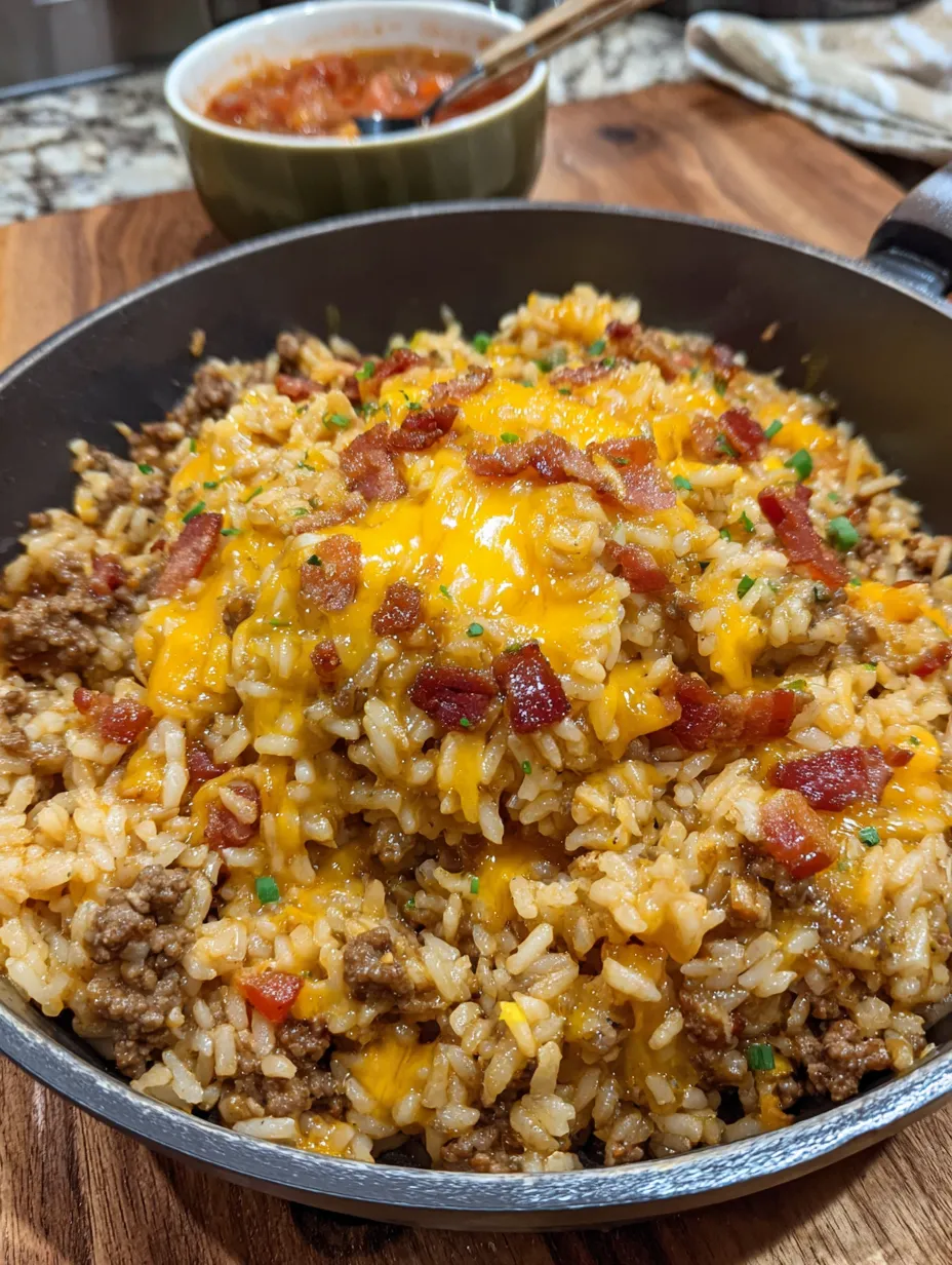 Bacon Cheeseburger Rice