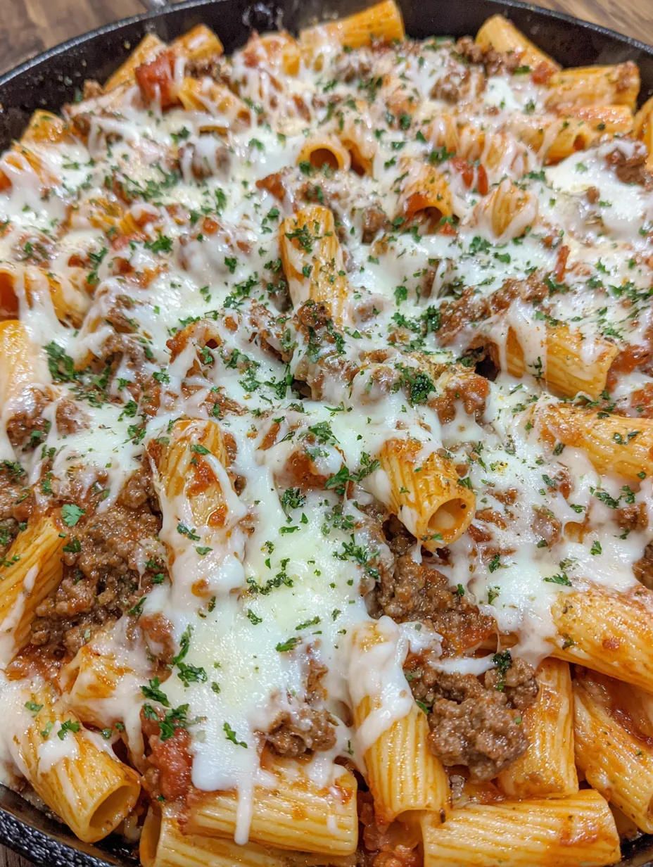 Cheesy Beef Rigatoni