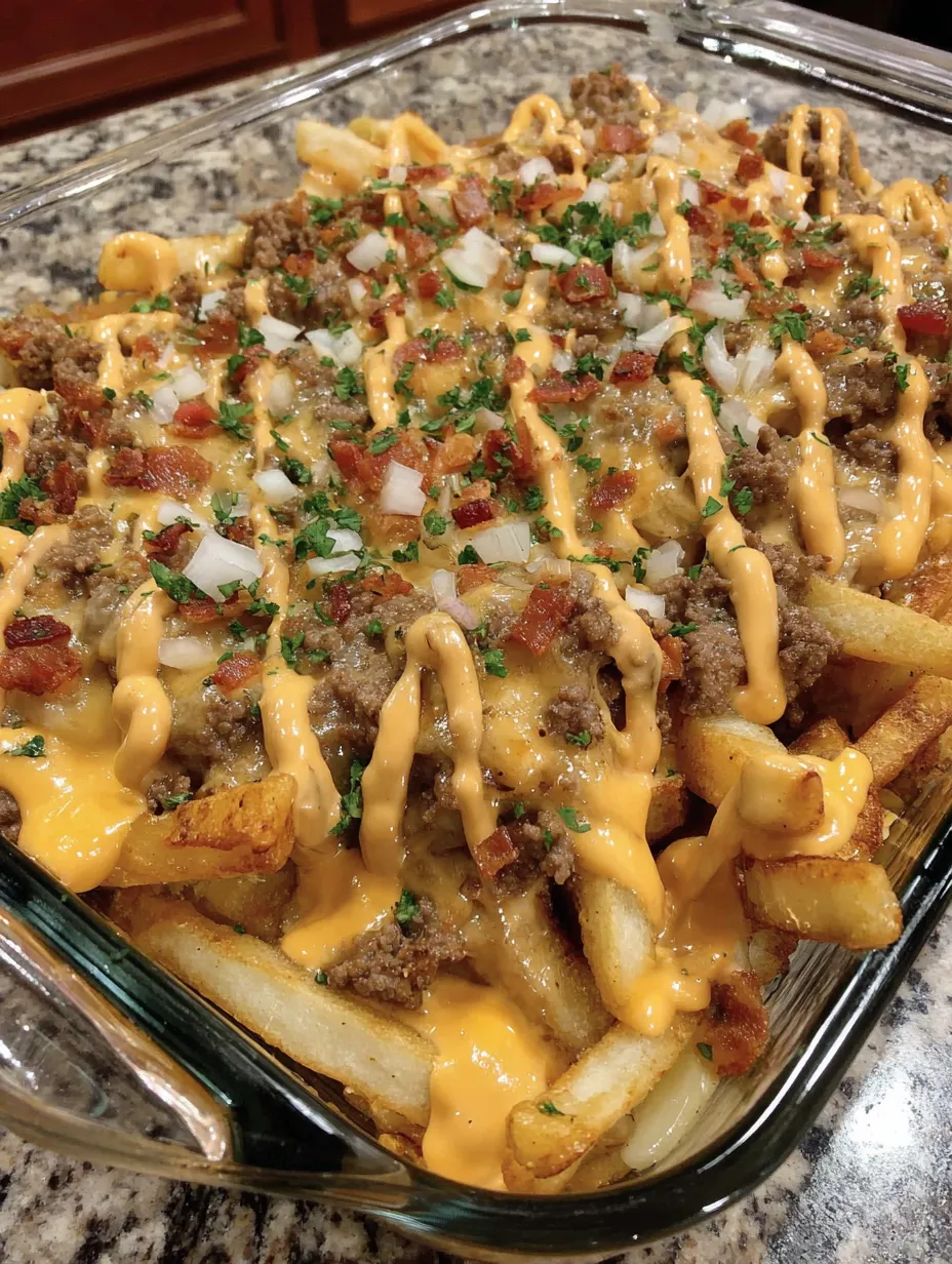 Cheeseburger French Fry Casserole