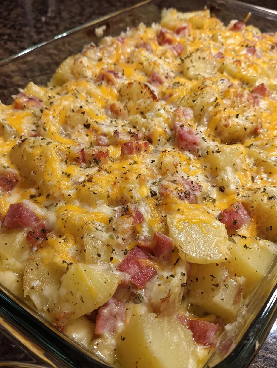 Cheesy Ham & Potato Casserole