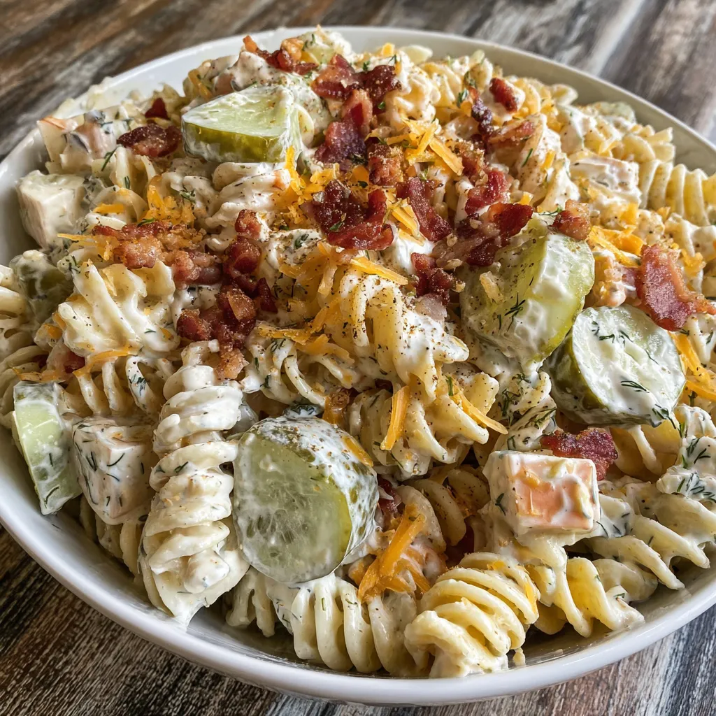 Dill Pickle Pasta Salad