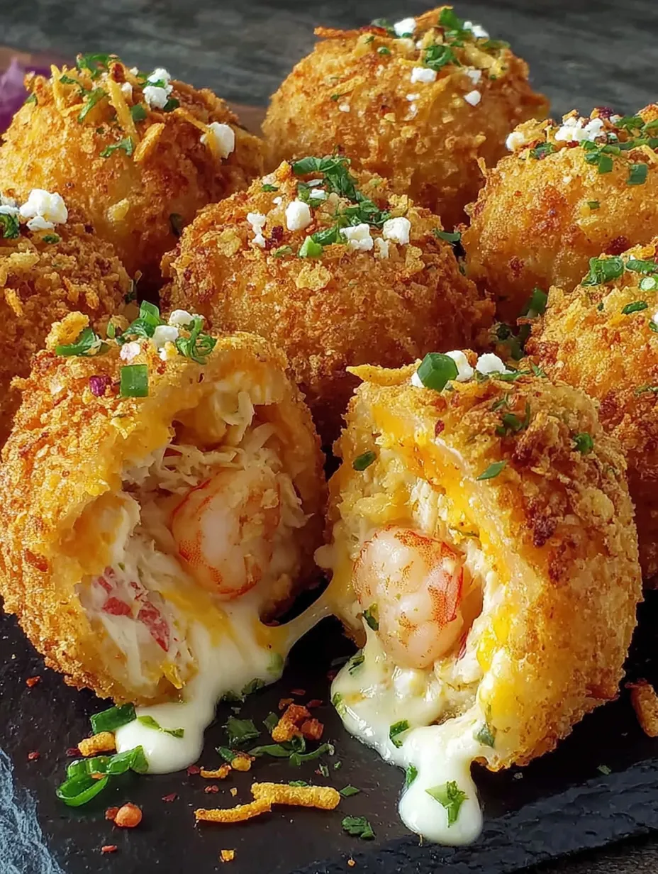 Shrimp and Crab Nacho Bomb Corn Dogs