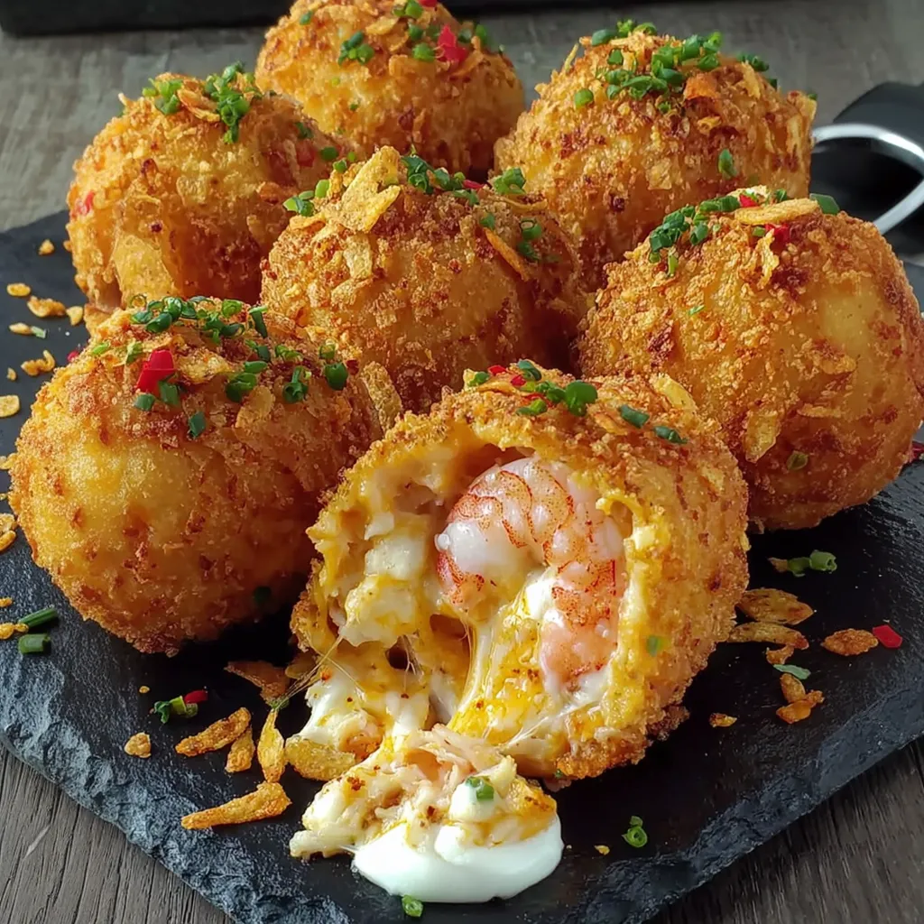 Shrimp and Crab Nacho Bomb Corn Dogs
