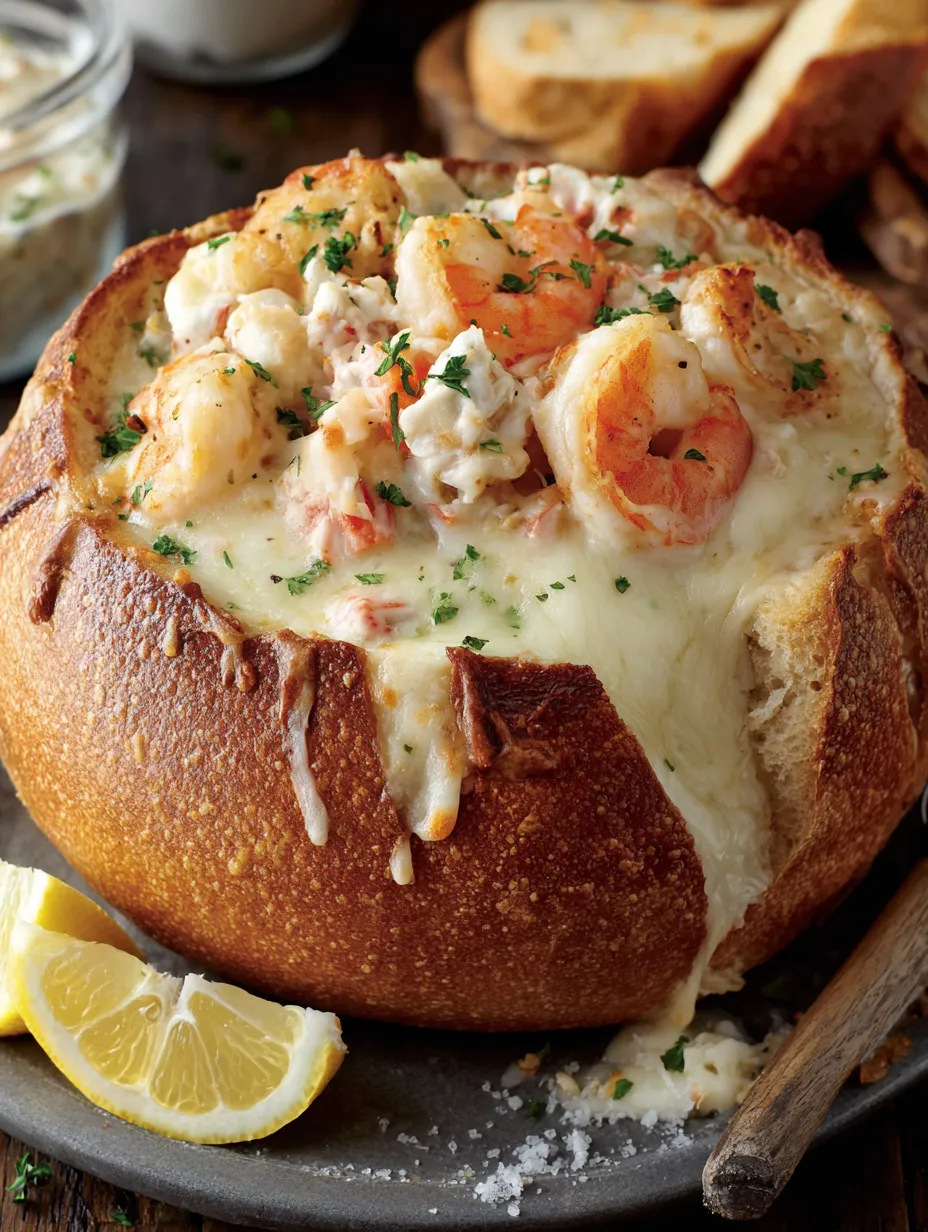 Stuffed Seafood Bread Bowl