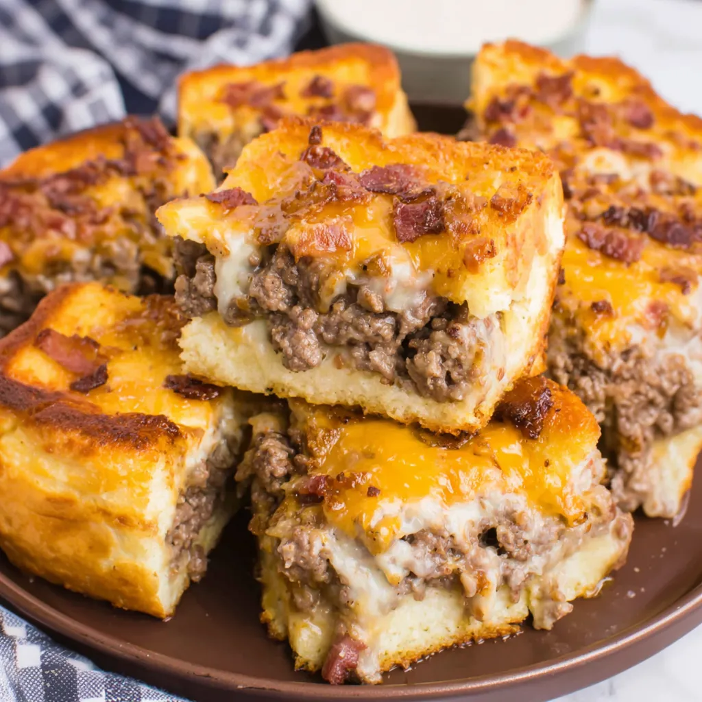 Bacon Cheeseburger Grilled Cheese Casserole