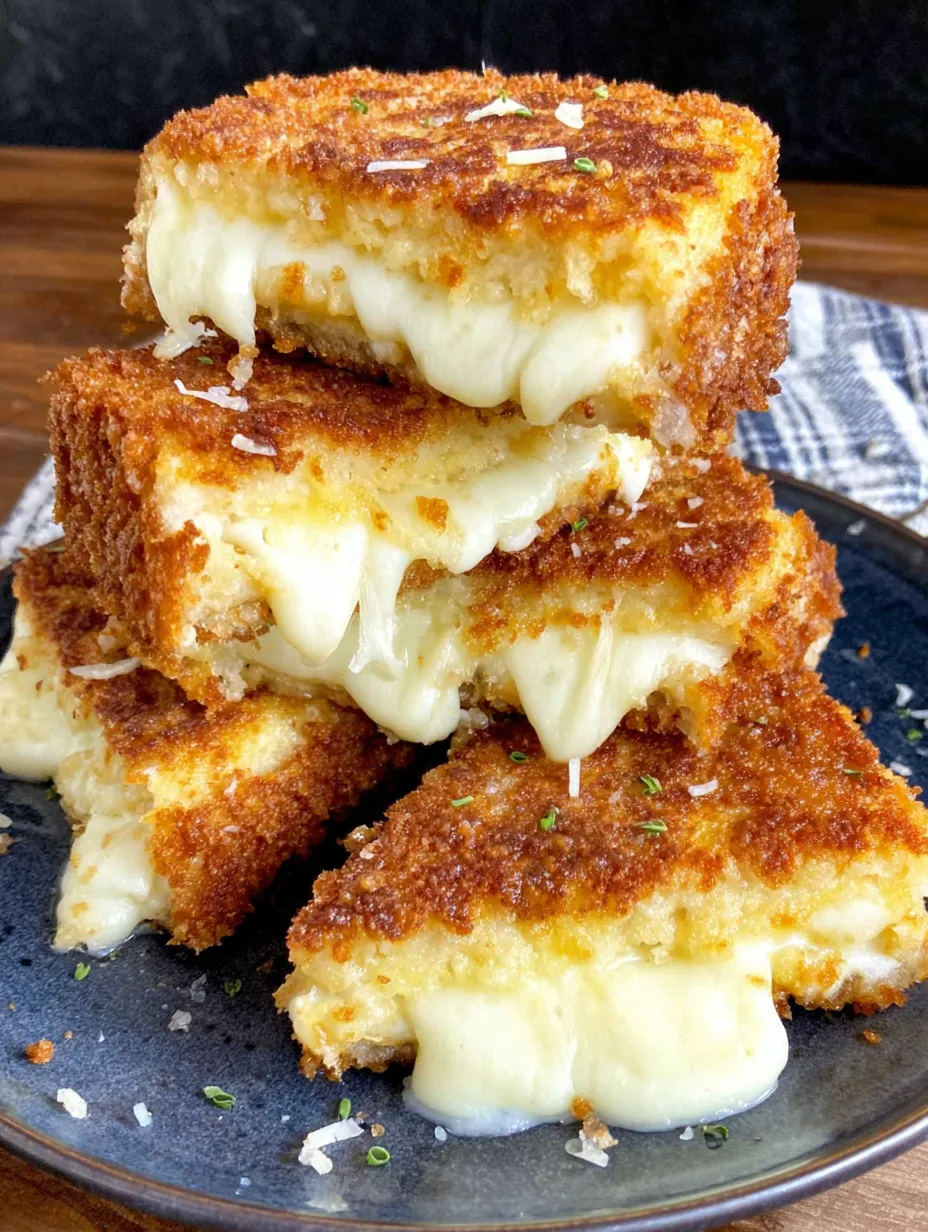 Mozzarella in Carrozza (Italian Fried Mozzarella Sandwiches)