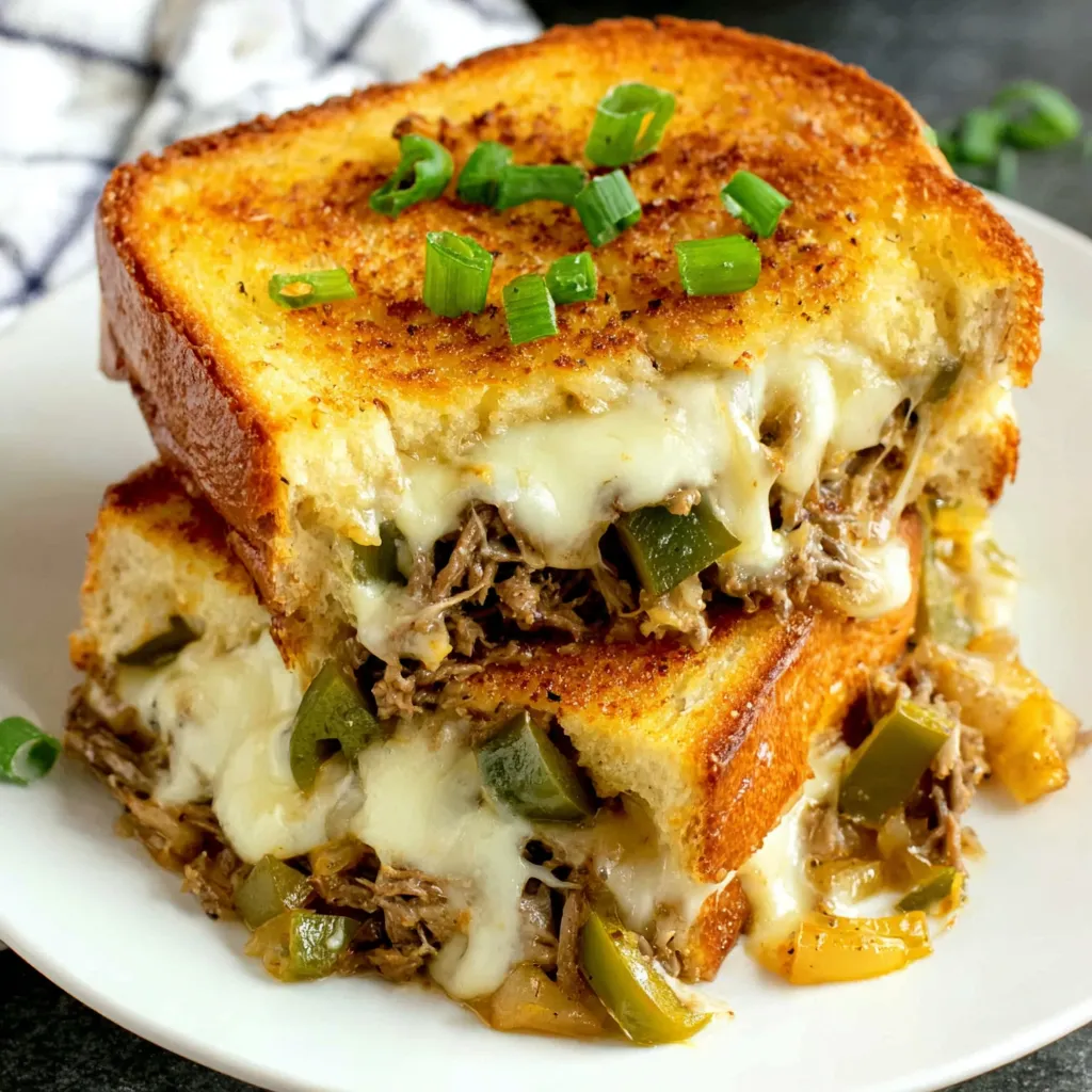 Philly Cheese Steak Grilled Cheese Casserole