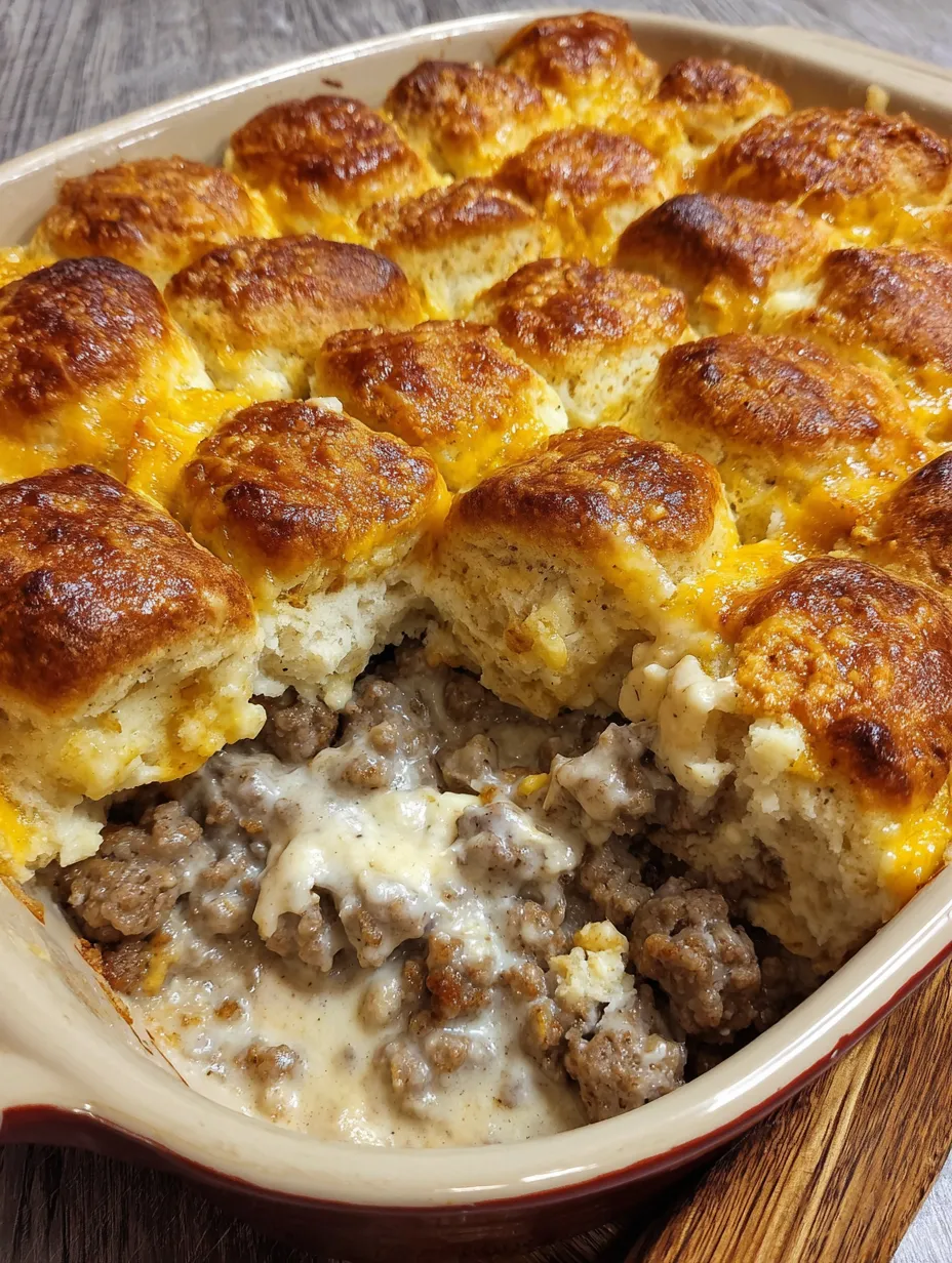 Biscuit and Gravy Casserole