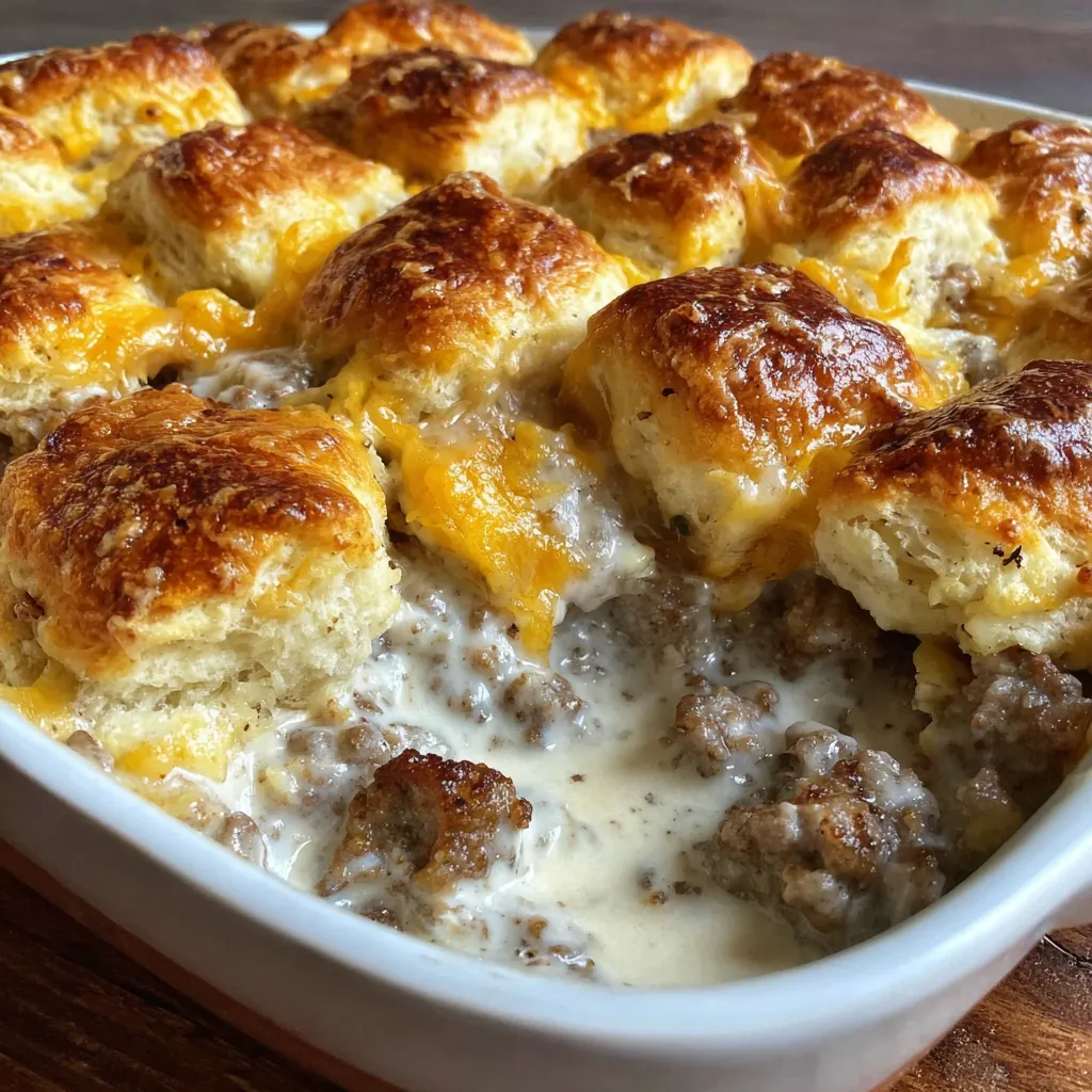 Biscuit and Gravy Casserole