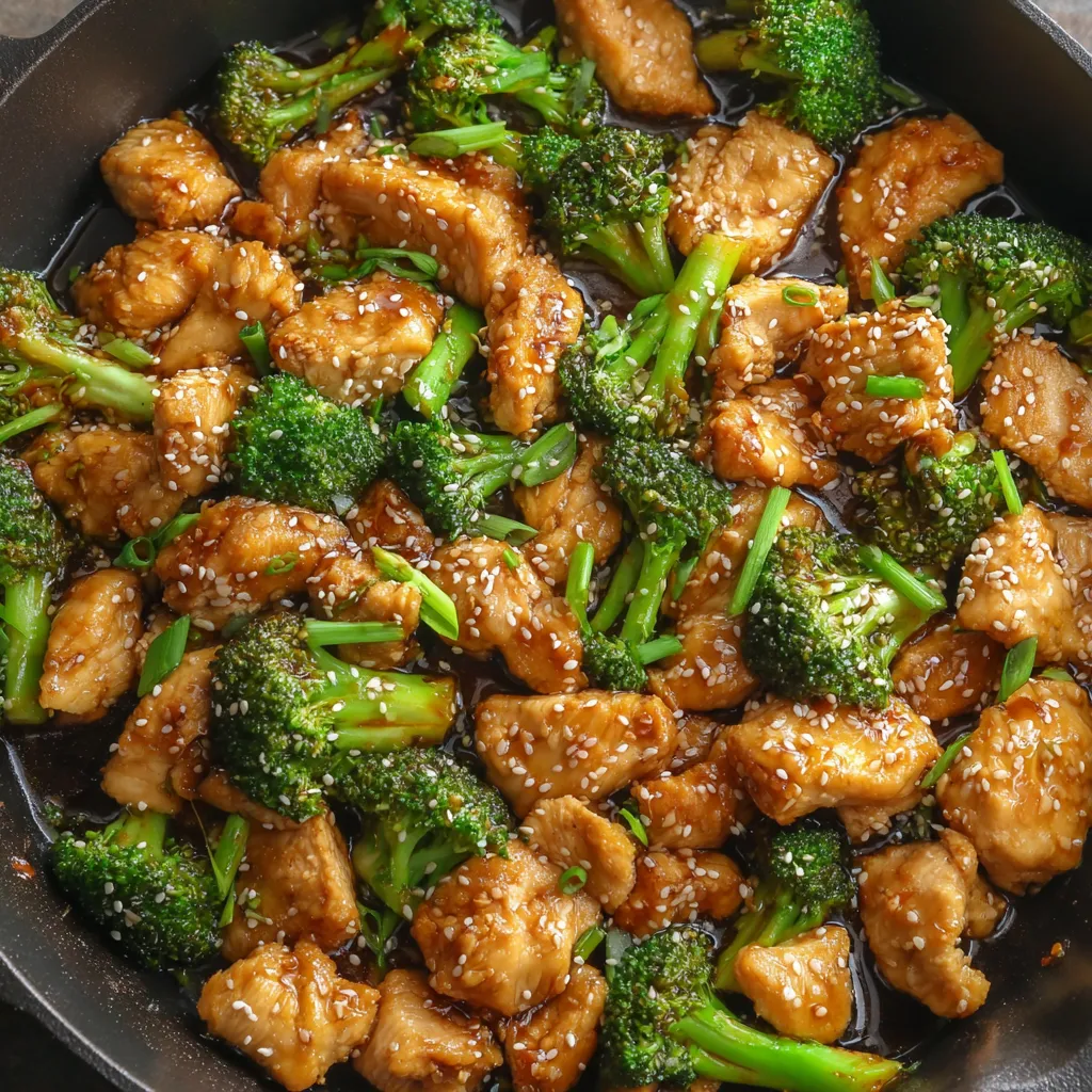 Honey Sesame Chicken and Broccoli