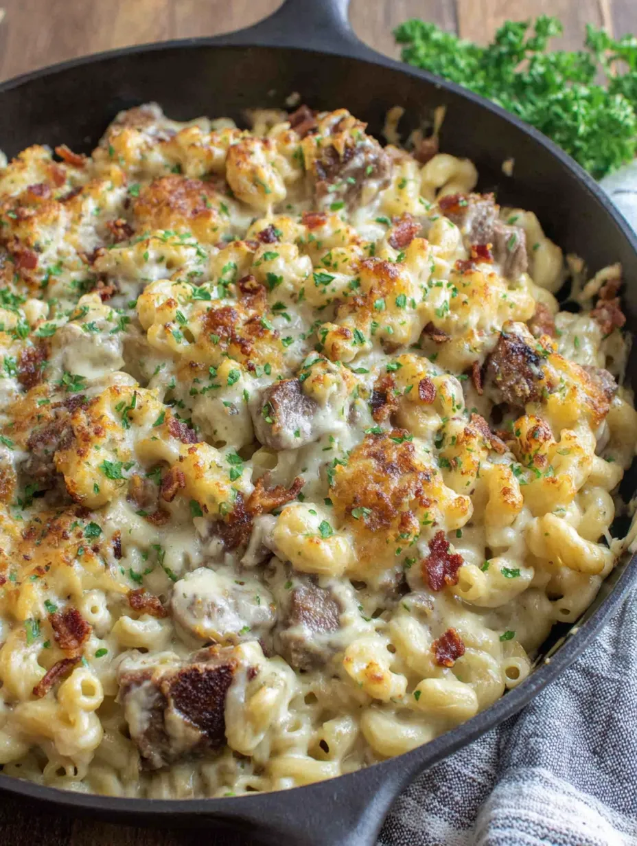 Steak Mac and Cheese