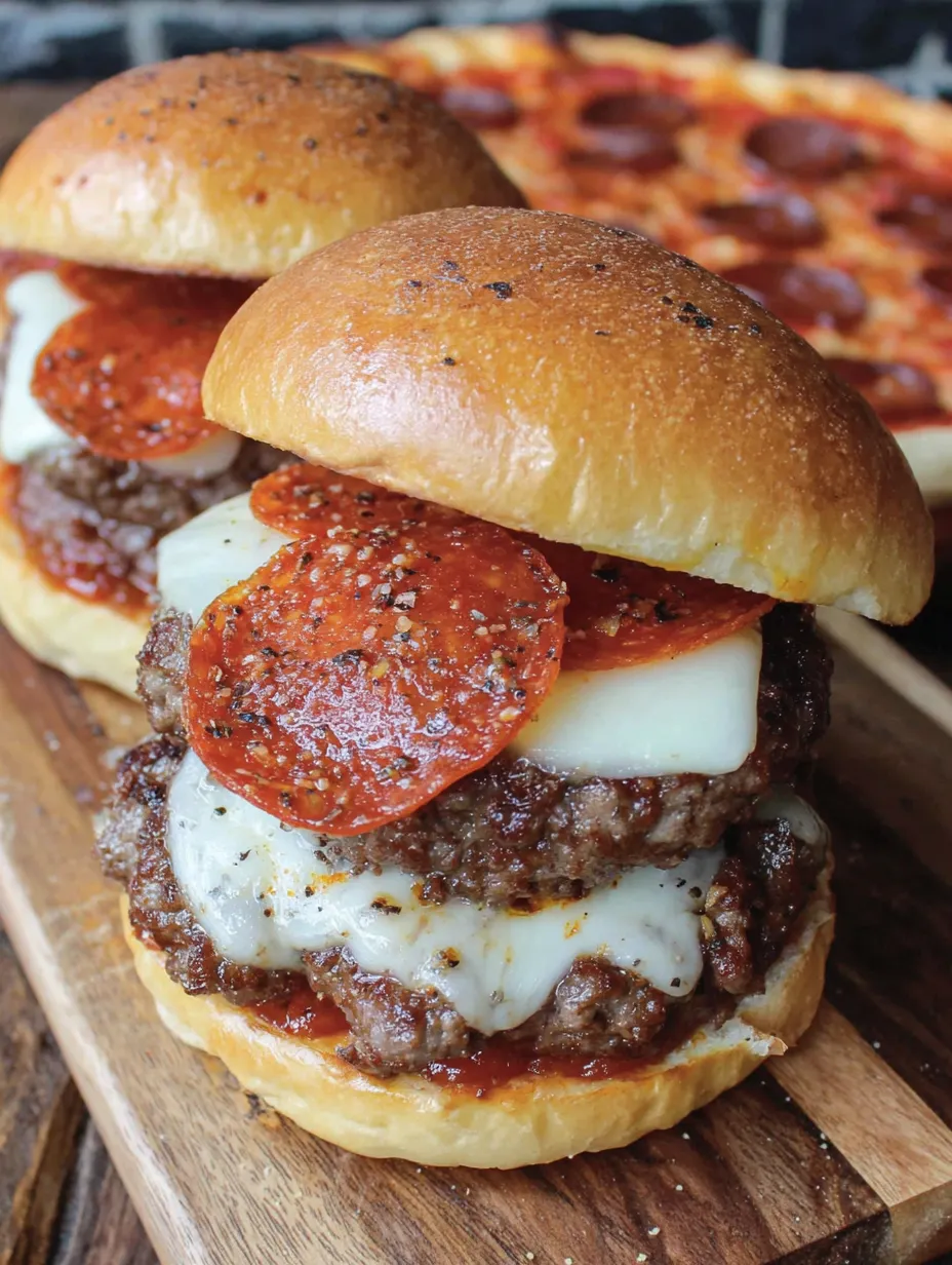 Smoked Pizza Burger