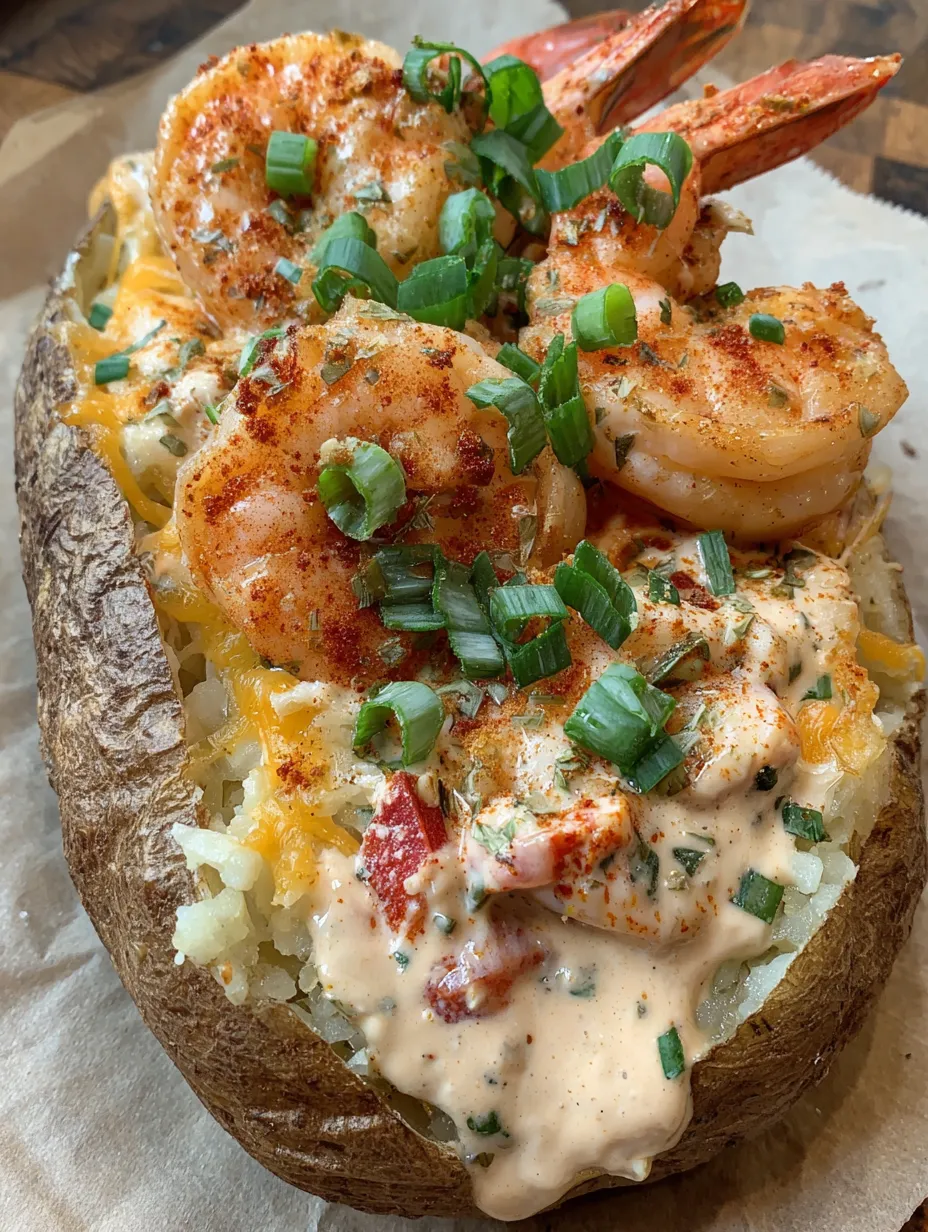 Loaded Seafood Baked Potato