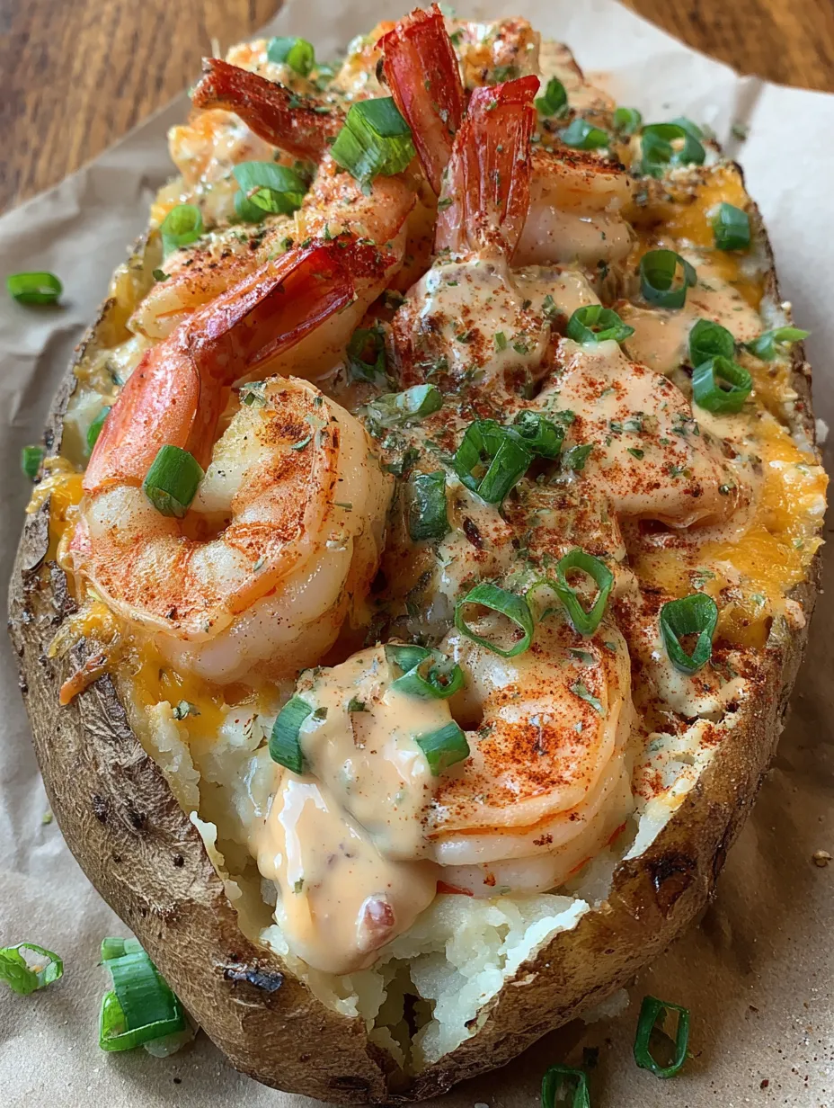 Loaded Seafood Baked Potato