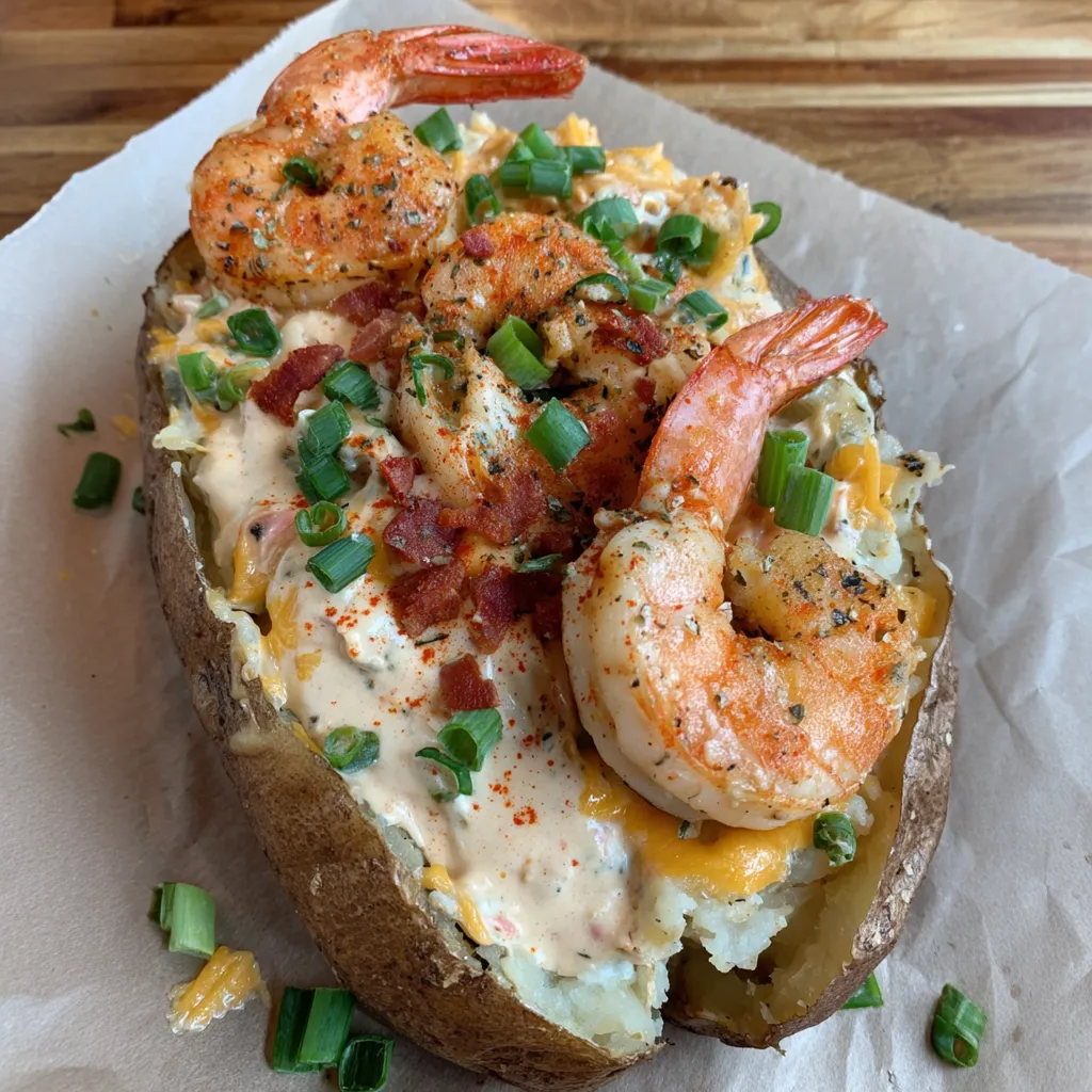 Loaded Seafood Baked Potato