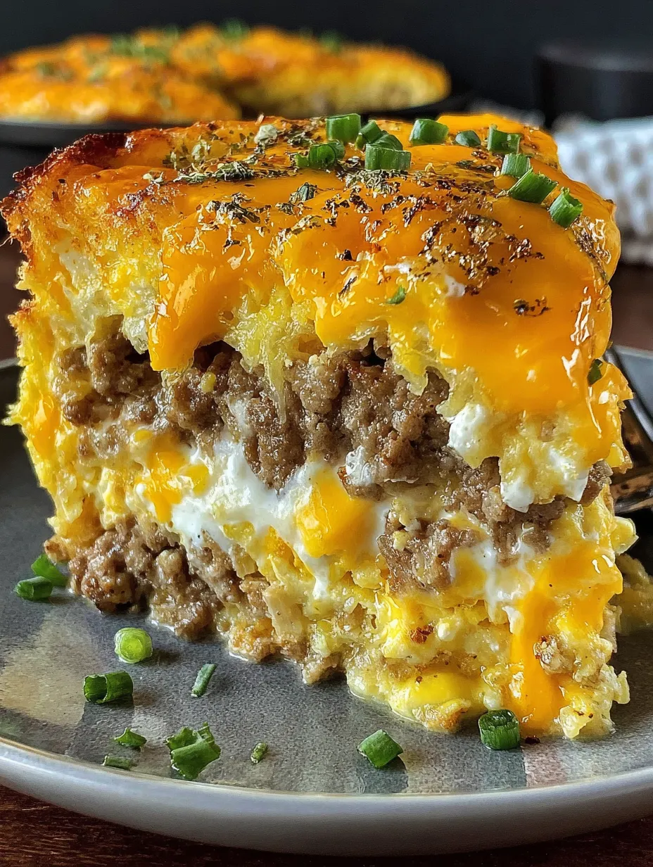 Sausage Egg Cream Cheese Casserole